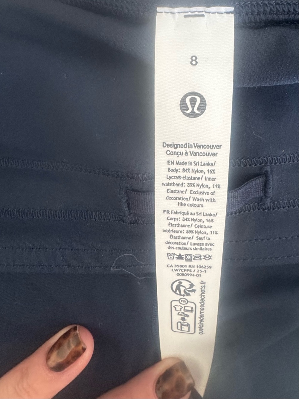 lululemon athletica black athletic shorts